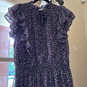 Midi floral dress perfect for fall!